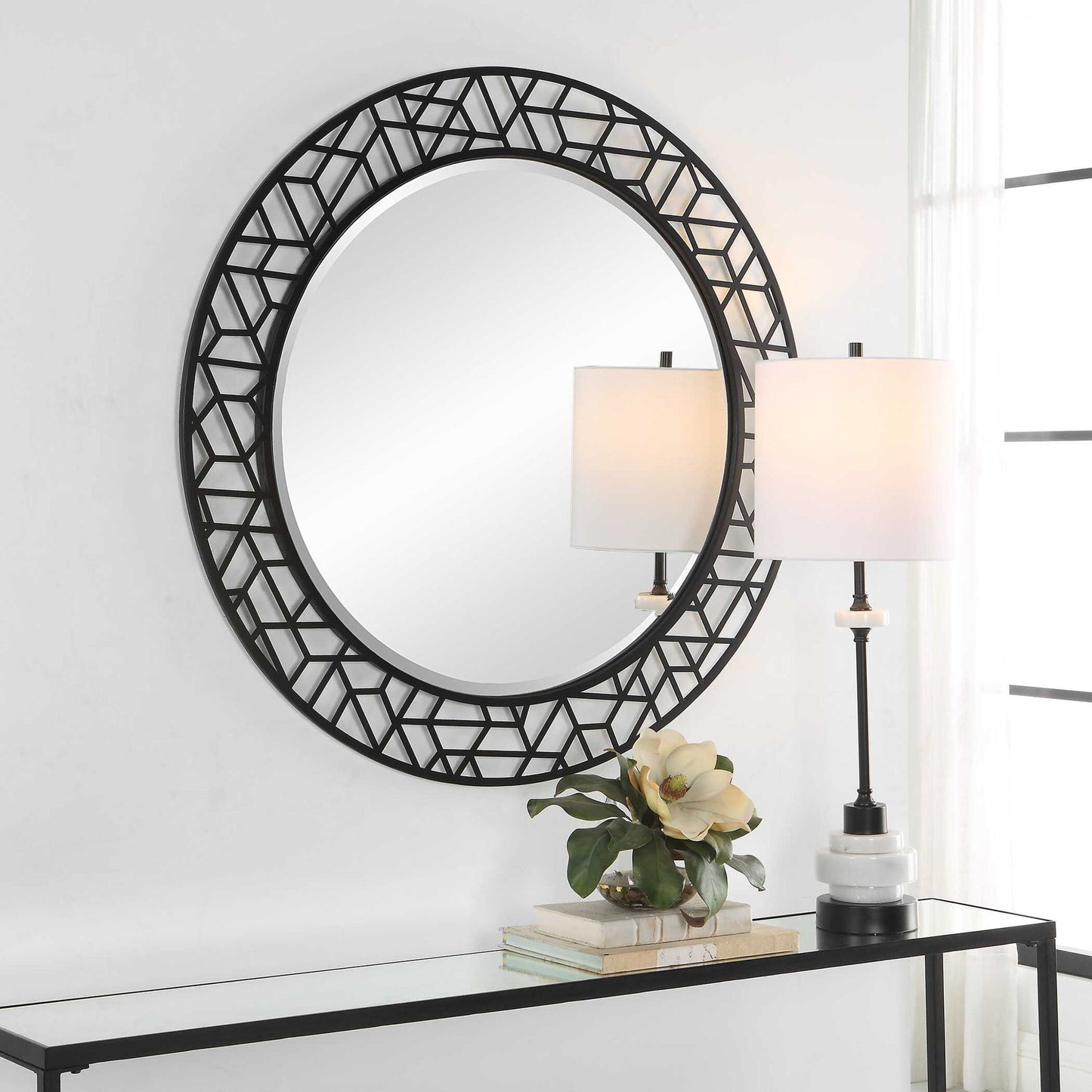 Mosaic - Metal Round Mirror