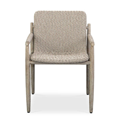 Sumba - Wicker Outdoor Dining Chair - Gray