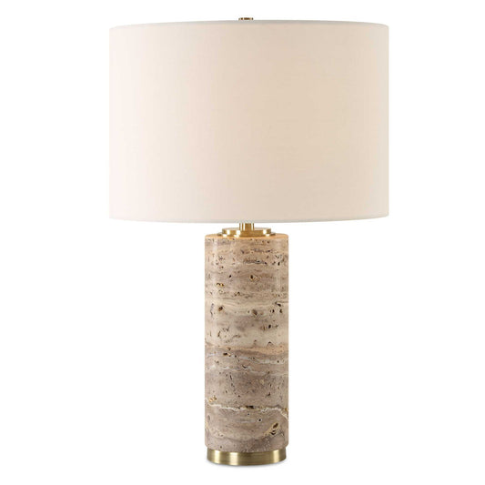 Cortado - Travertine Table Lamp