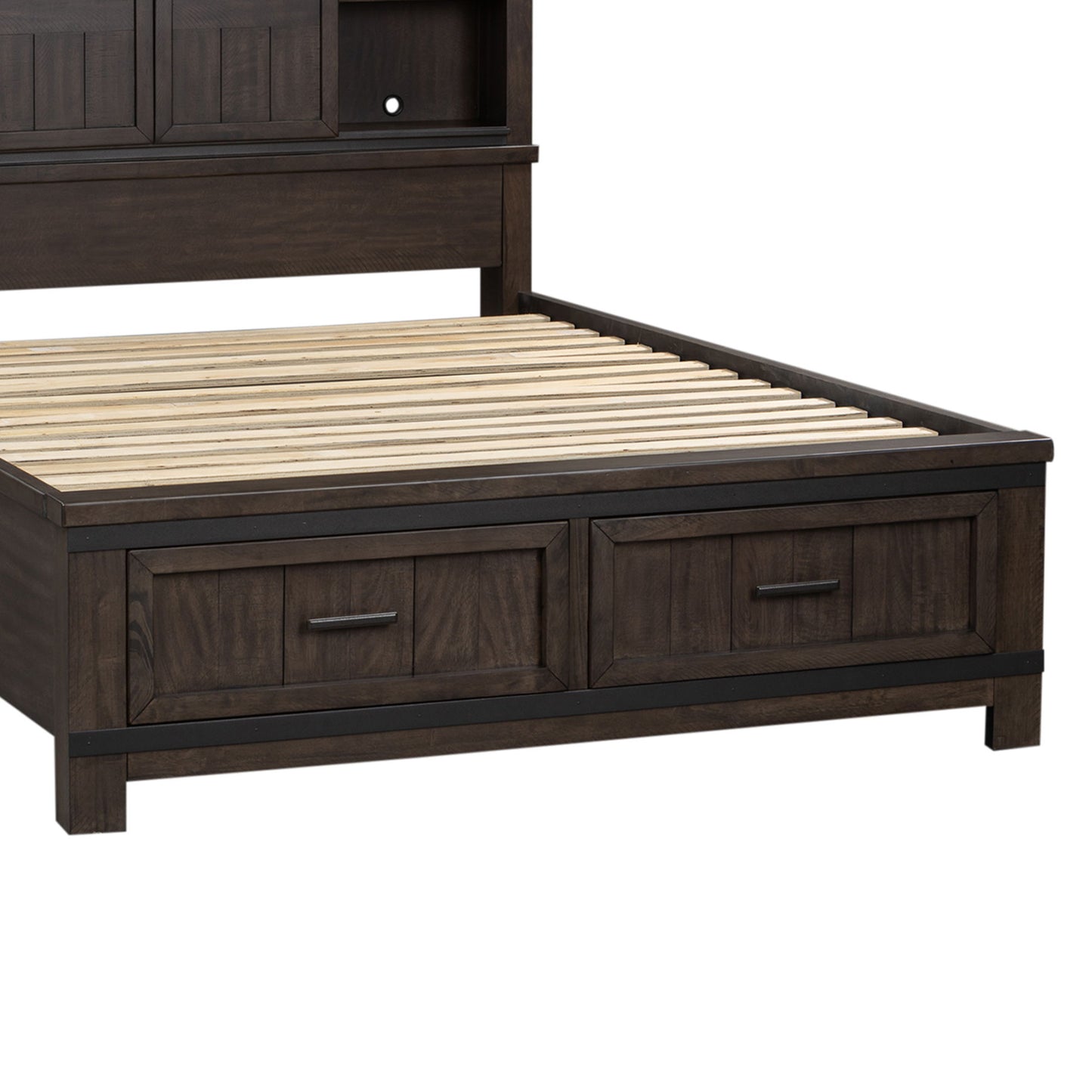 Thornwood Hills - King Storage Footboard - Dark Brown