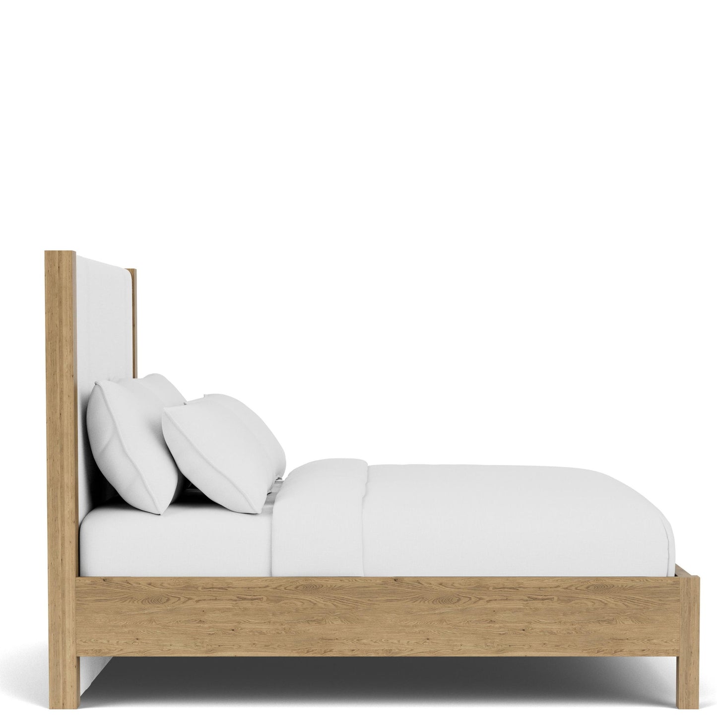 Davie - King / California King Upholstered Headboard - Light Brown