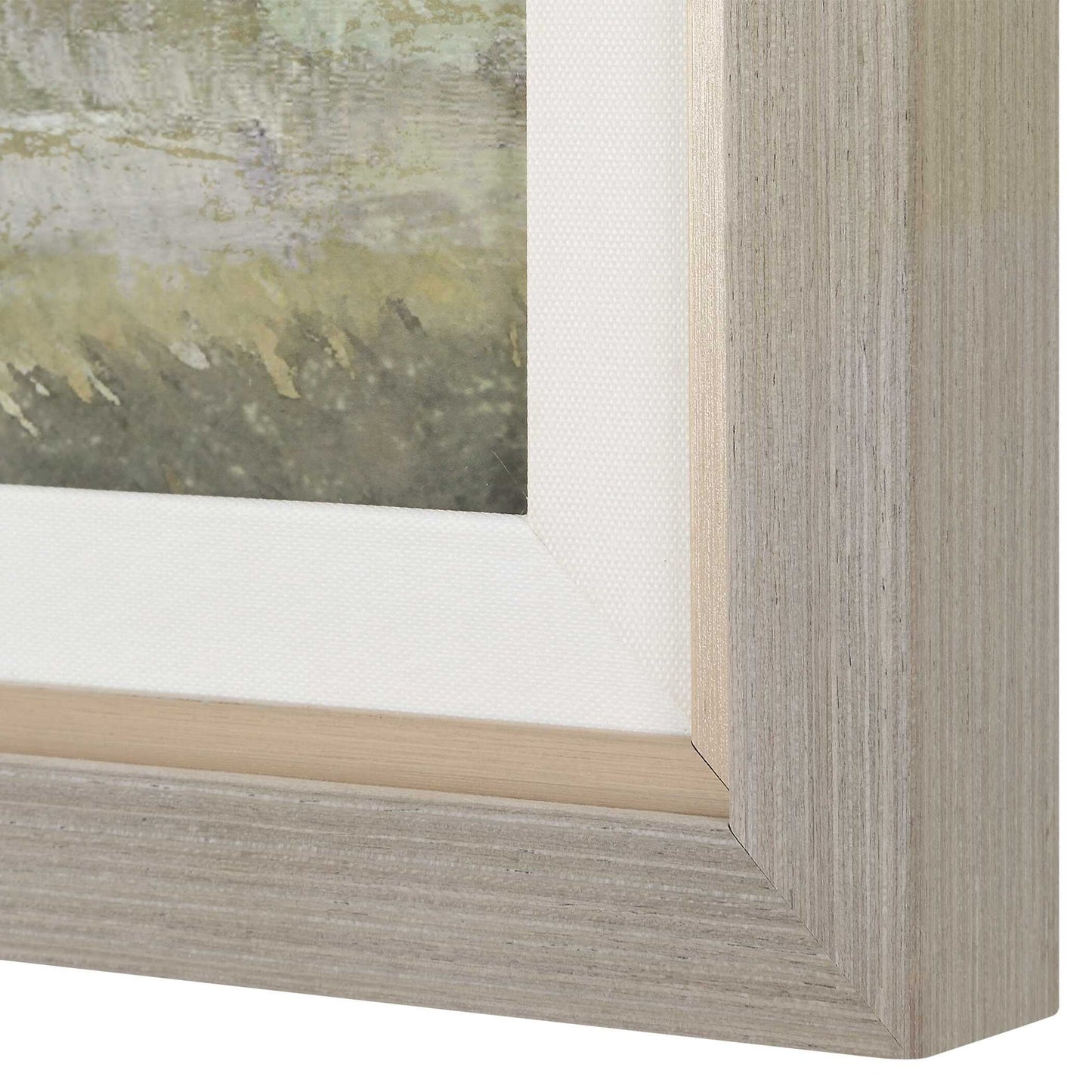 Restful Vista-Awe - Landscape Art - Black / Blue / Brown / Gold / Gray / Green / Woodtone