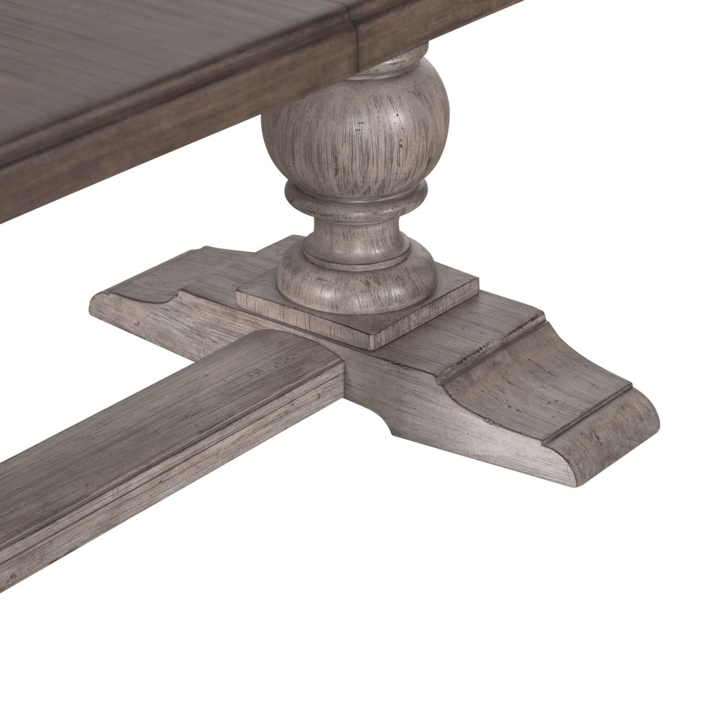 River Place - Trestle Table Base - Medium Gray