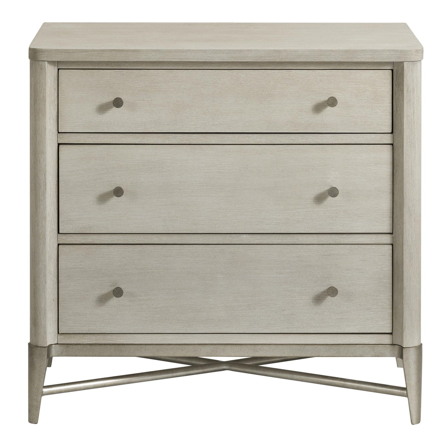 Maisie - 3 Drawer Nightstand - Champagne