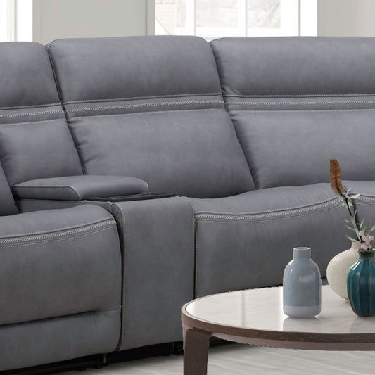 Cooper - Armless Recliner P3 & ZG - Blue Gray - Gray