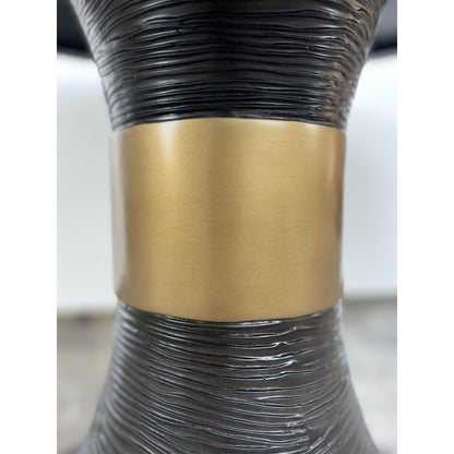 Lydia - Round Dining Table Base - Dark Brown