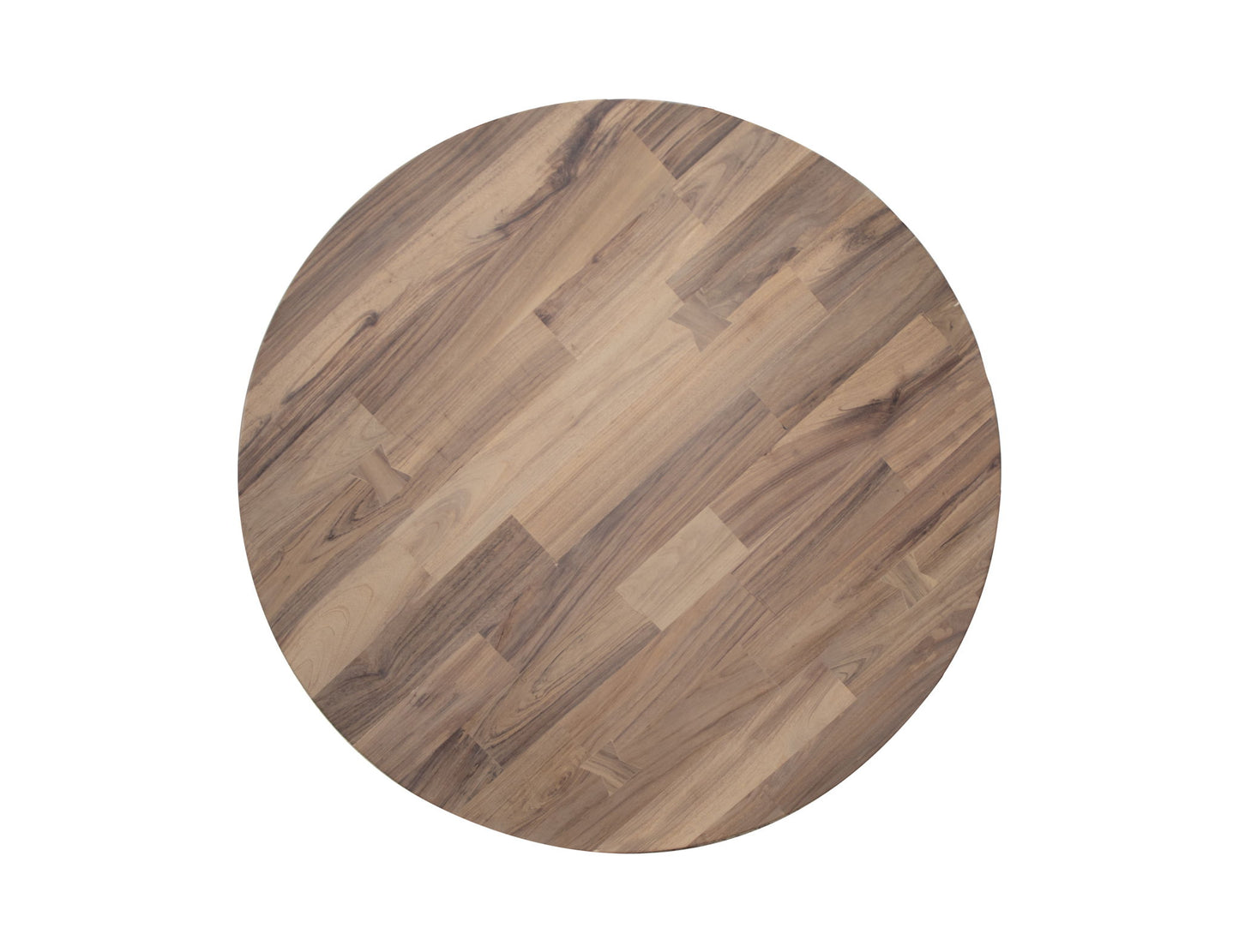 Natural Parota - Round Table Top - Brown Cappuccino