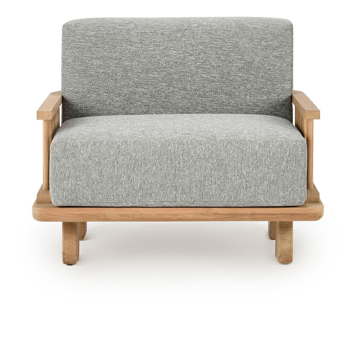 Hudson - Outdoor Accent Chair - Natural/Gray
