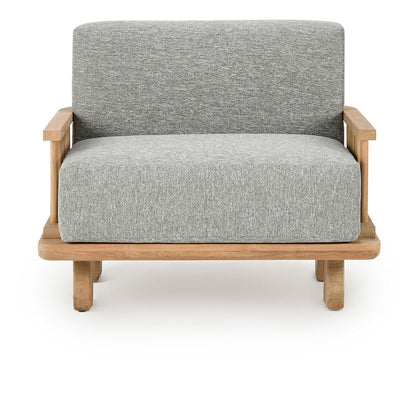 Hudson - Outdoor Accent Chair - Natural/Gray
