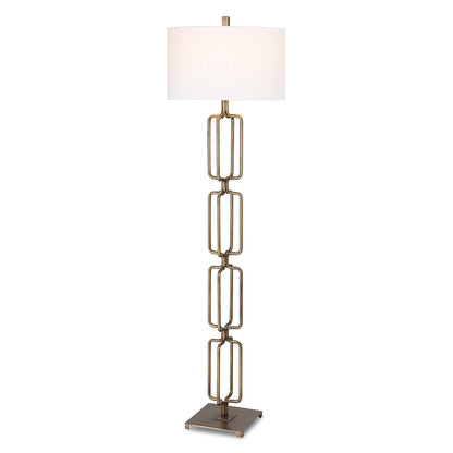 Link - Brushed Gold Floor Lamp
