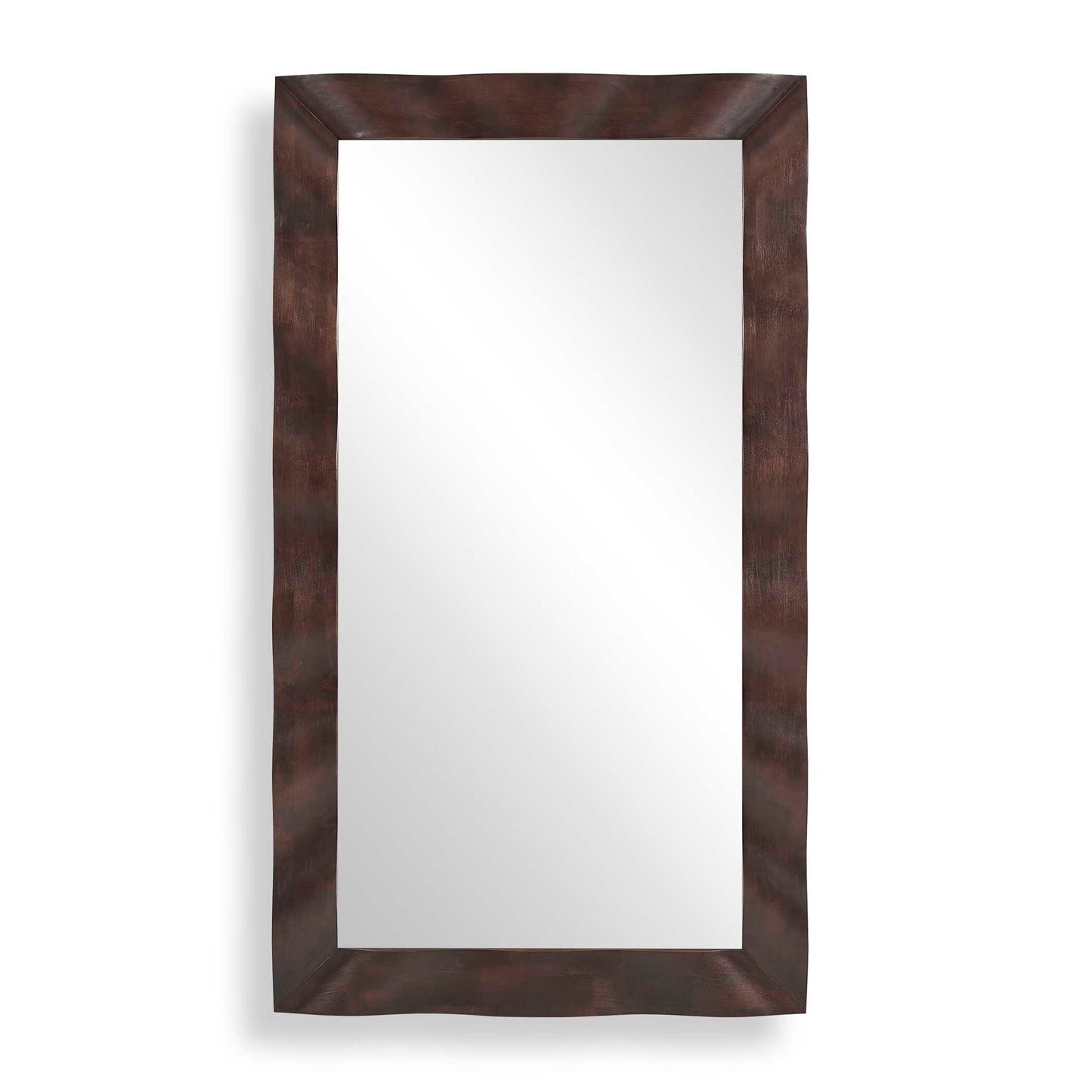 Wrinkle - Wavy Wood Mirror - Woodtone
