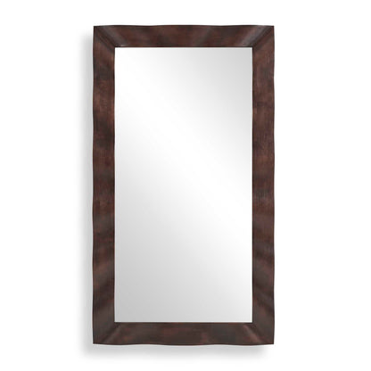 Wrinkle - Wavy Wood Mirror - Woodtone
