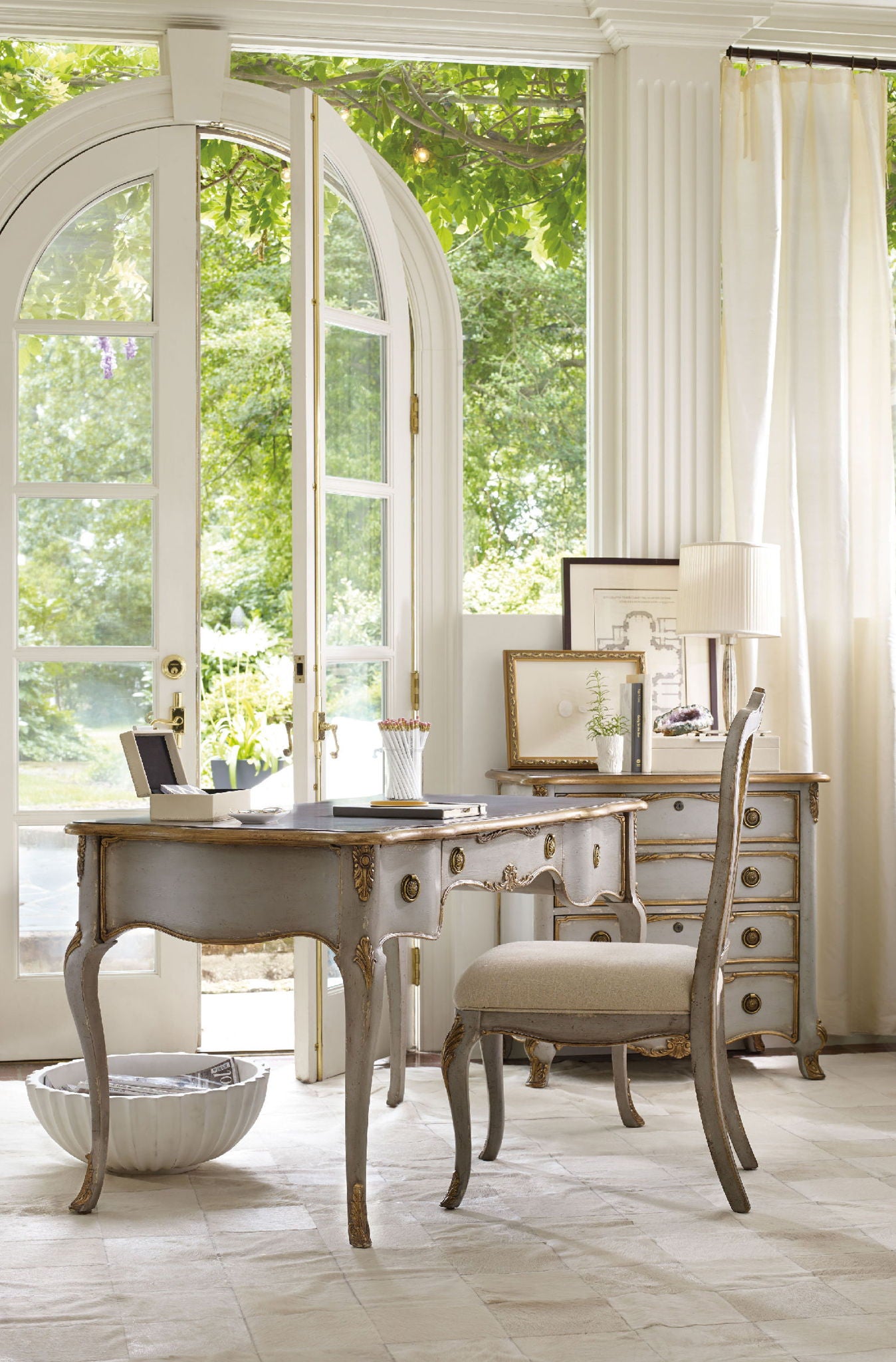 5198-30 - Desk Chair - Pearl Silver