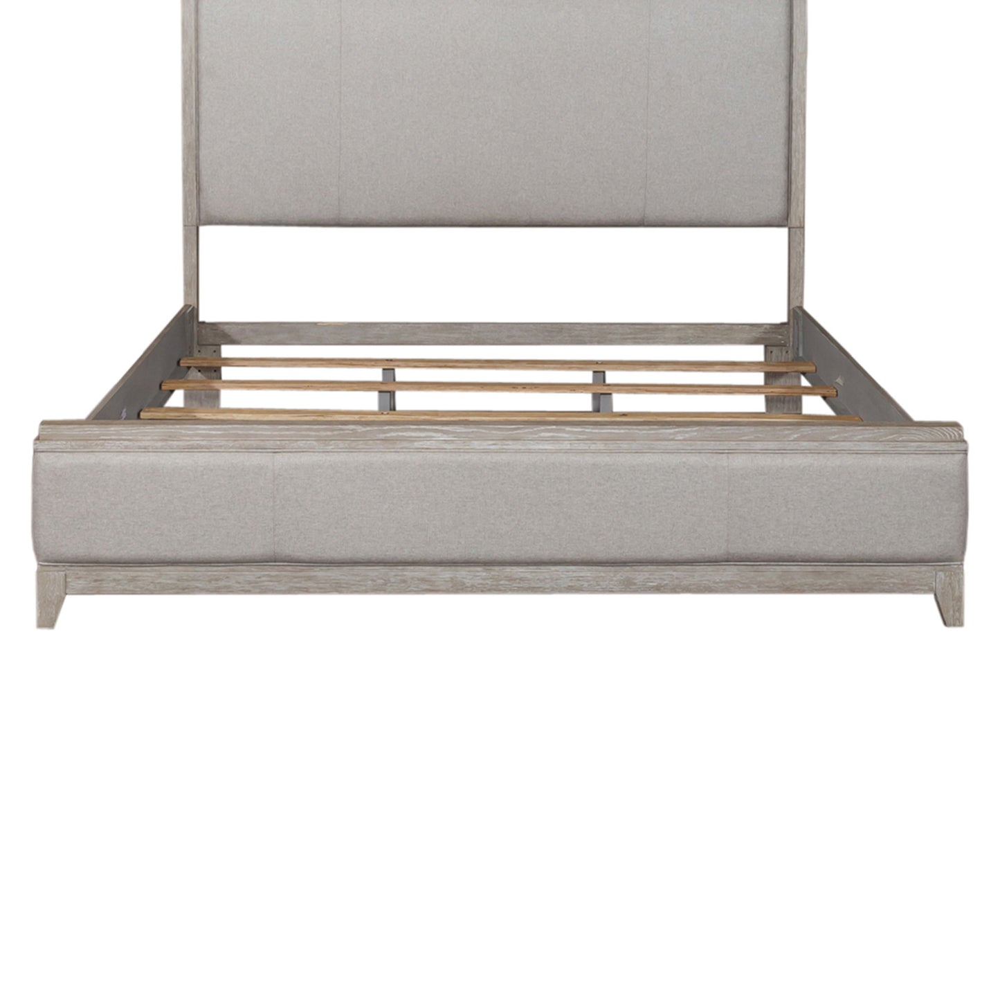 Belmar - King Upholstered Panel Footboard - Washed Taupe