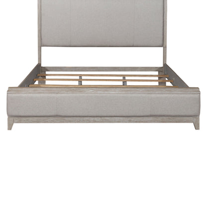Belmar - King Upholstered Panel Footboard - Washed Taupe