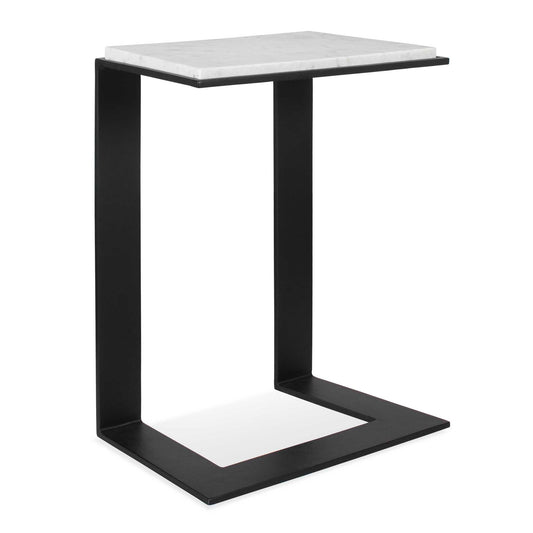 Kenora - Marble Accent Table - White