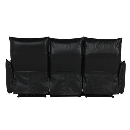 Amsterdam - Leather Power Recliner Sofa - Black