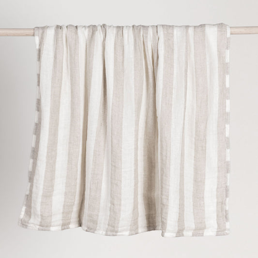 Throws - TC Atwater Throw - Ivory / Gray