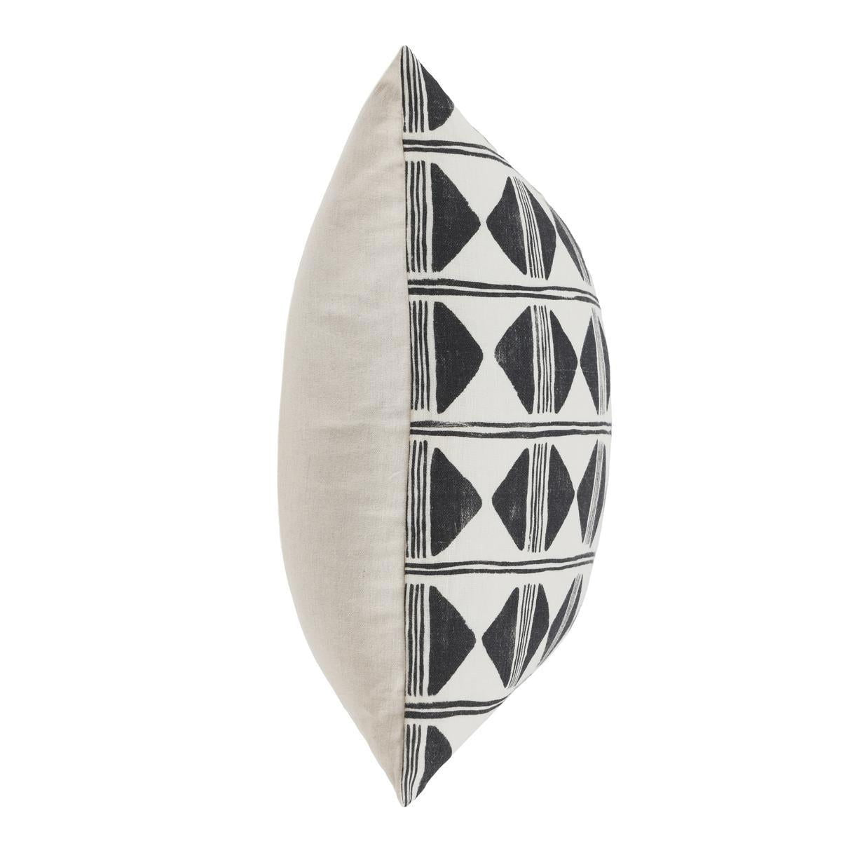 Radiant Oasis - 22" x 22" Nubia Pillow - Black / White