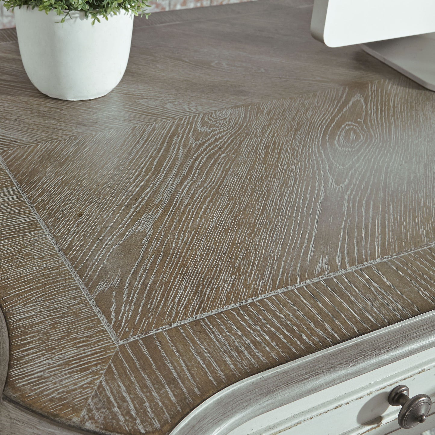 Magnolia Manor - Jr Executive Credenza Top - White