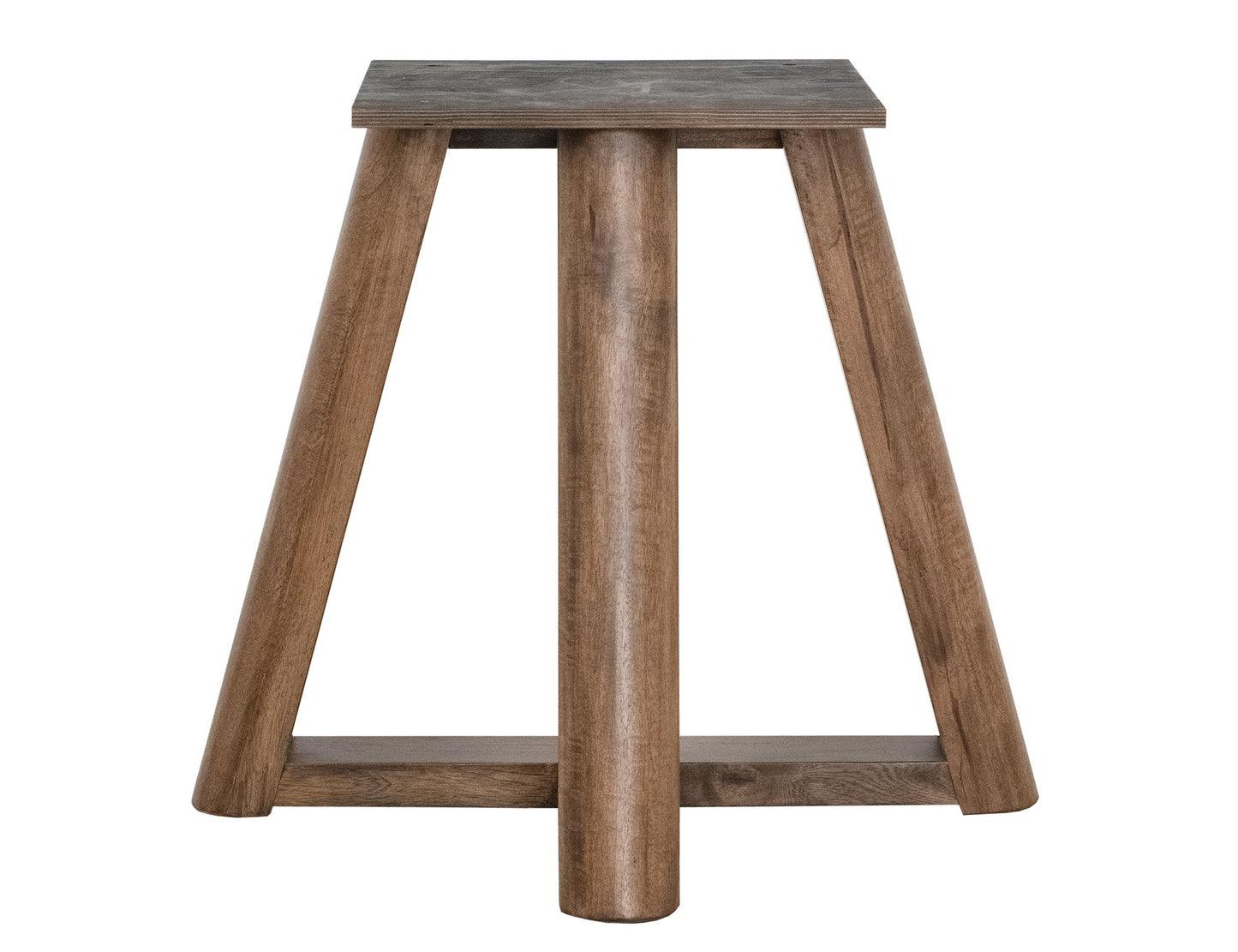 Silver - Round Table Base - Brown