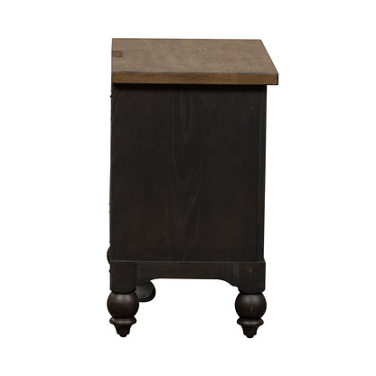 Americana Farmhouse - 2 Drawer Night Stand With Charging Station