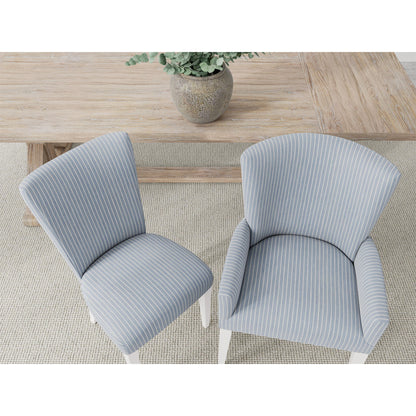 Rosalie - Upholstered Side Chair (Set of 2) - Blue