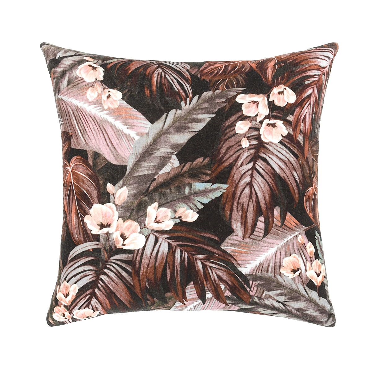 Radiant Oasis - 22" x 22" Makana Pillow - Brown