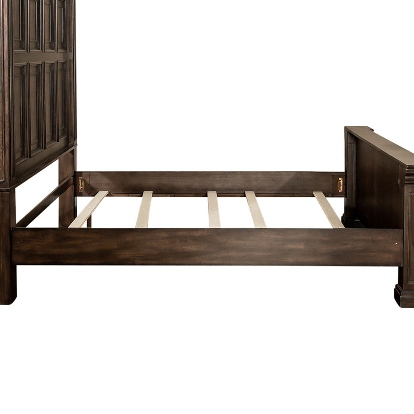 Big Valley - California King Panel Bed Rails - Brownstone