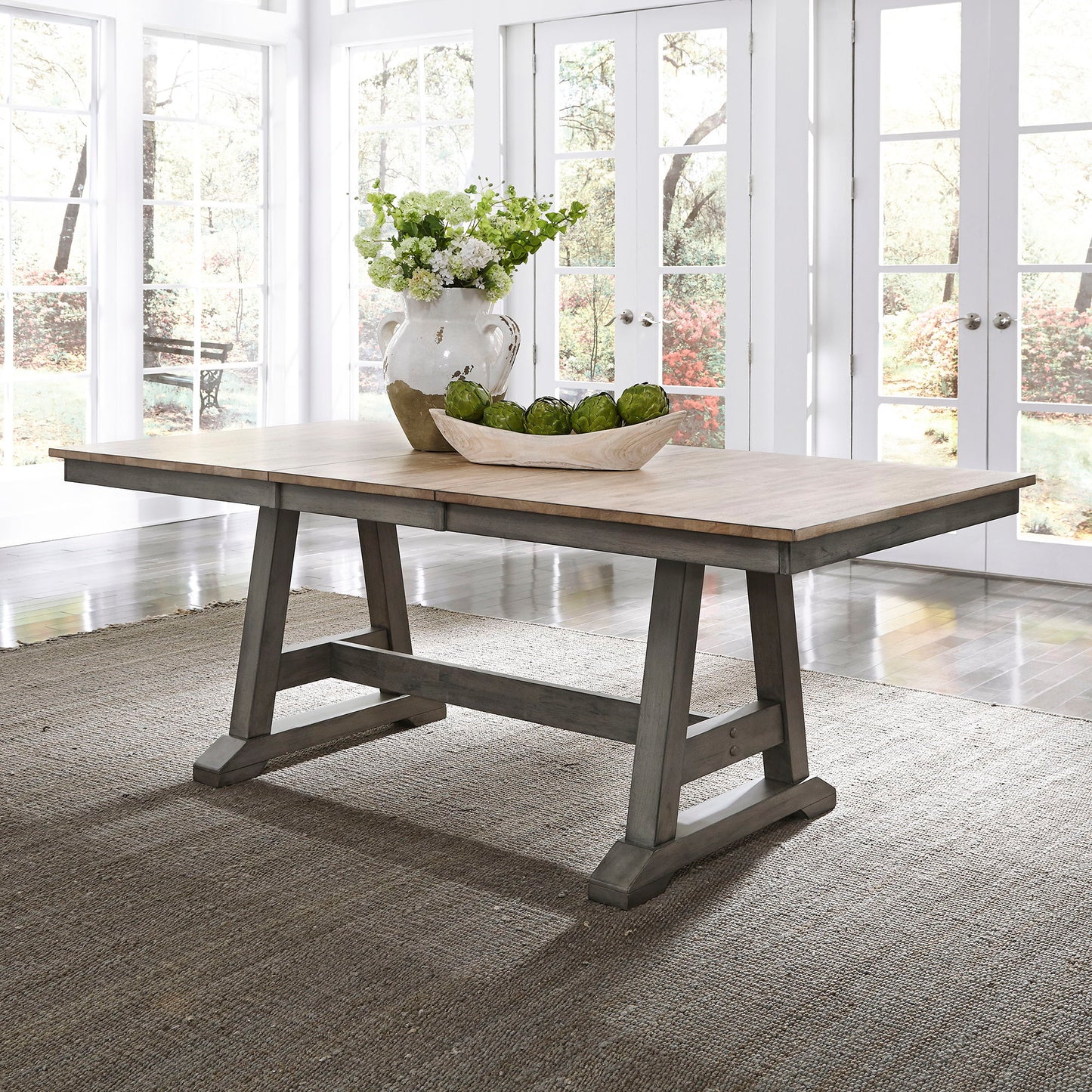 Lindsey Farm - Trestle Table Base - Dark Gray