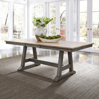 Lindsey Farm - Trestle Table Base - Dark Gray