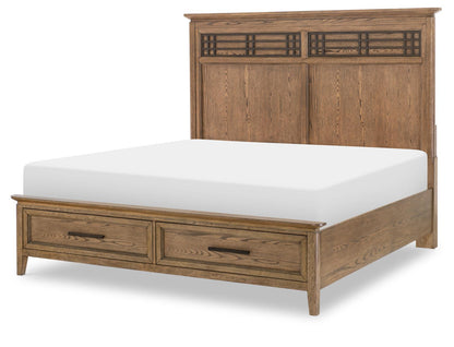 Beacon Hill - King / California King Storage Footboard - Dusted Barley