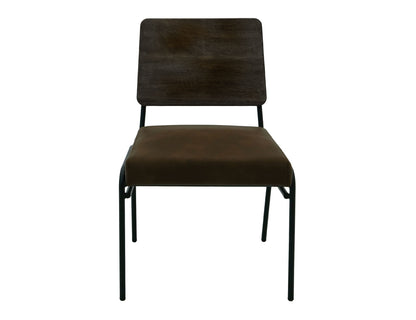 Balam - Upholstered Seat & Metal Base Chair (Set of 2) - Oil Black