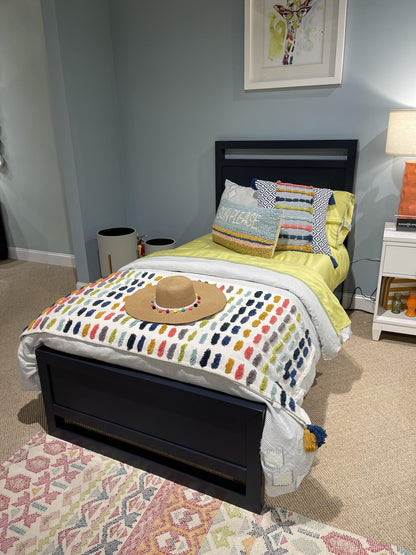 Summerland - Full Panel Footboard - Inkwell Blue