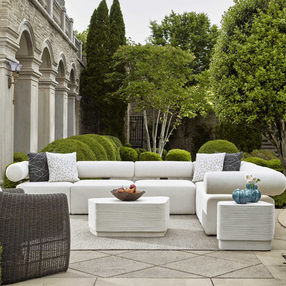 Saltwater - Concrete Coffee Table - White