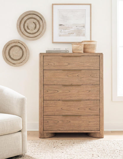 Alden - Drawer Chest (5 Drawers, Felt Lined Top Drawer, Cedar Lined Bottom Drawer) - Stonewashed