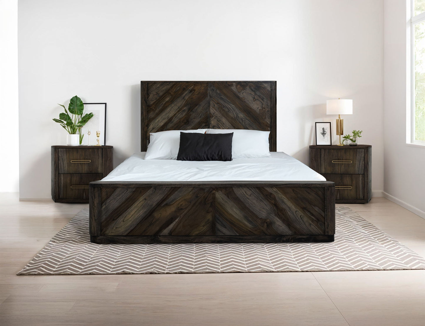 Balam - King Headboard - Oil Black