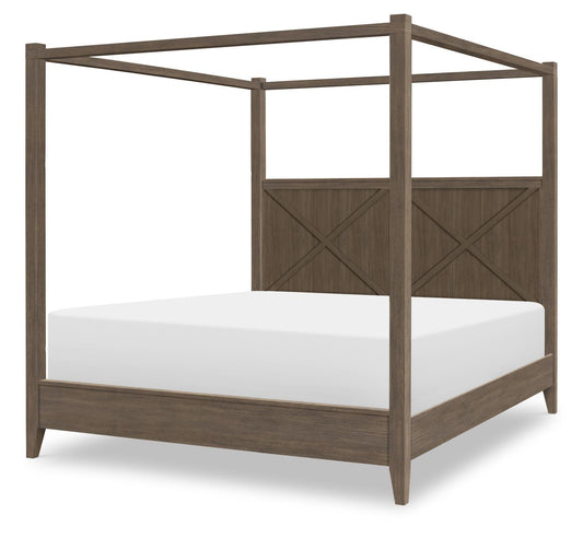 XXX's And OOO's - Side Rails Long Canopy Frame California King / King - Cocoa
