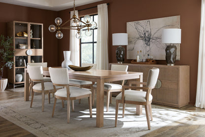 Sonnet - Rectangular Dining Table With One 18" Leaf - Dark Gray / Light Brown