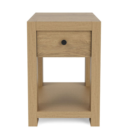 Davie - Chairside Table - Light Brown