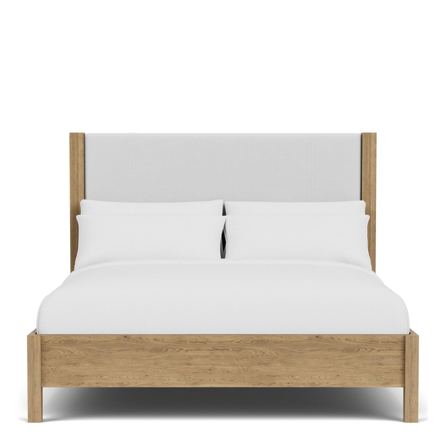 Davie - Full / Queen Upholstered Headboard - Light Brown