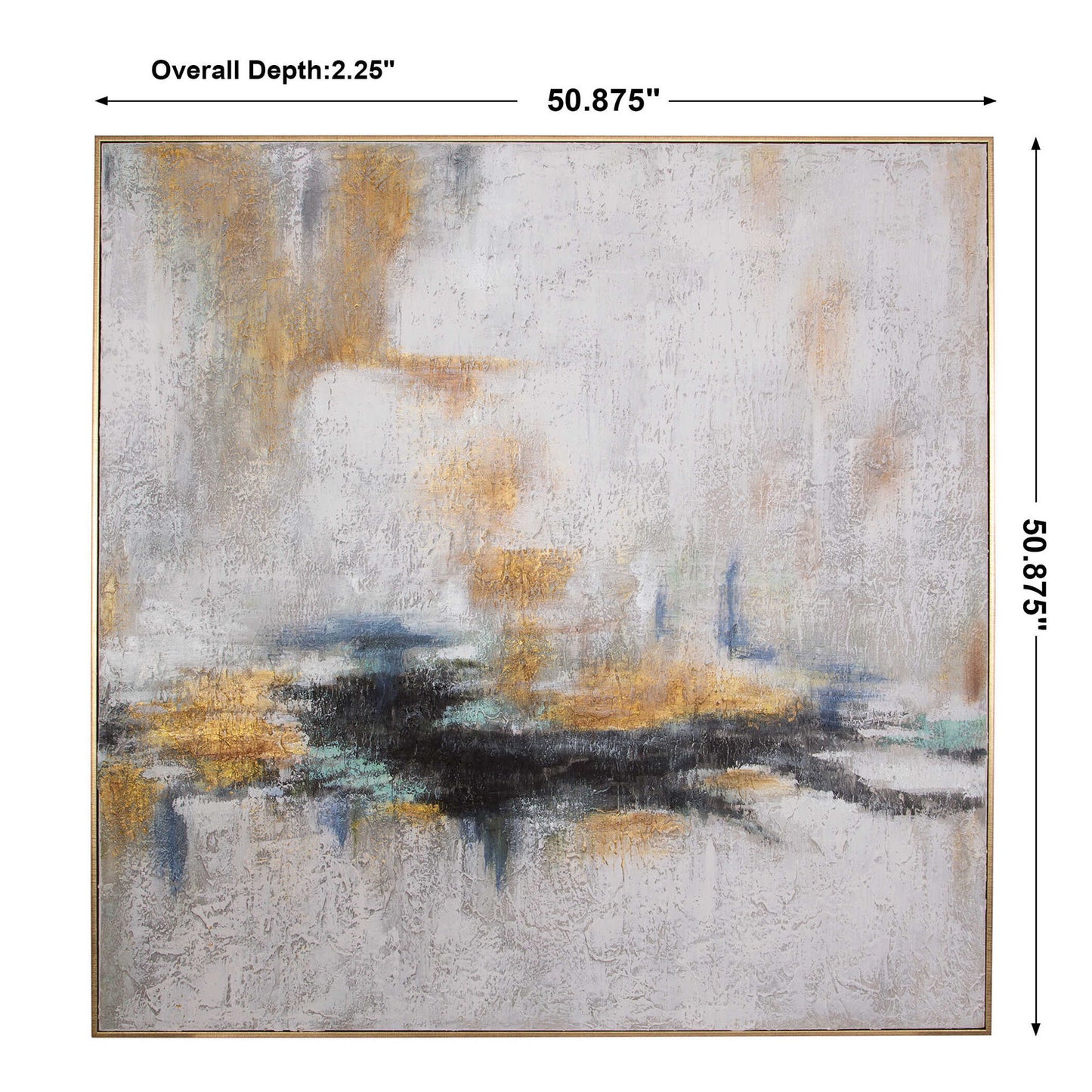 Eclipse - Abstract Hand Painted Art - Blue