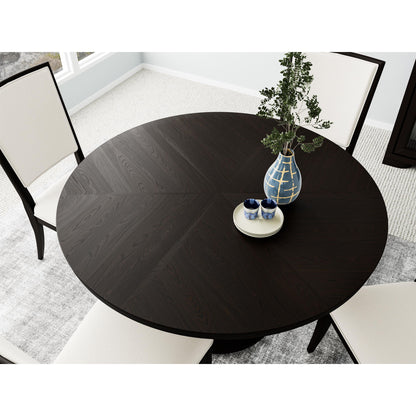 Lydia - Round Dining Table Top - Dark Brown