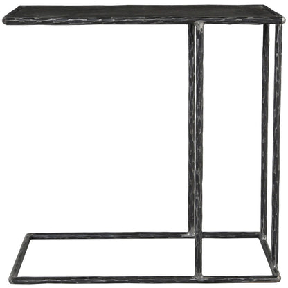 Arlo - Accent Table Hammered Metal - Blue Stone