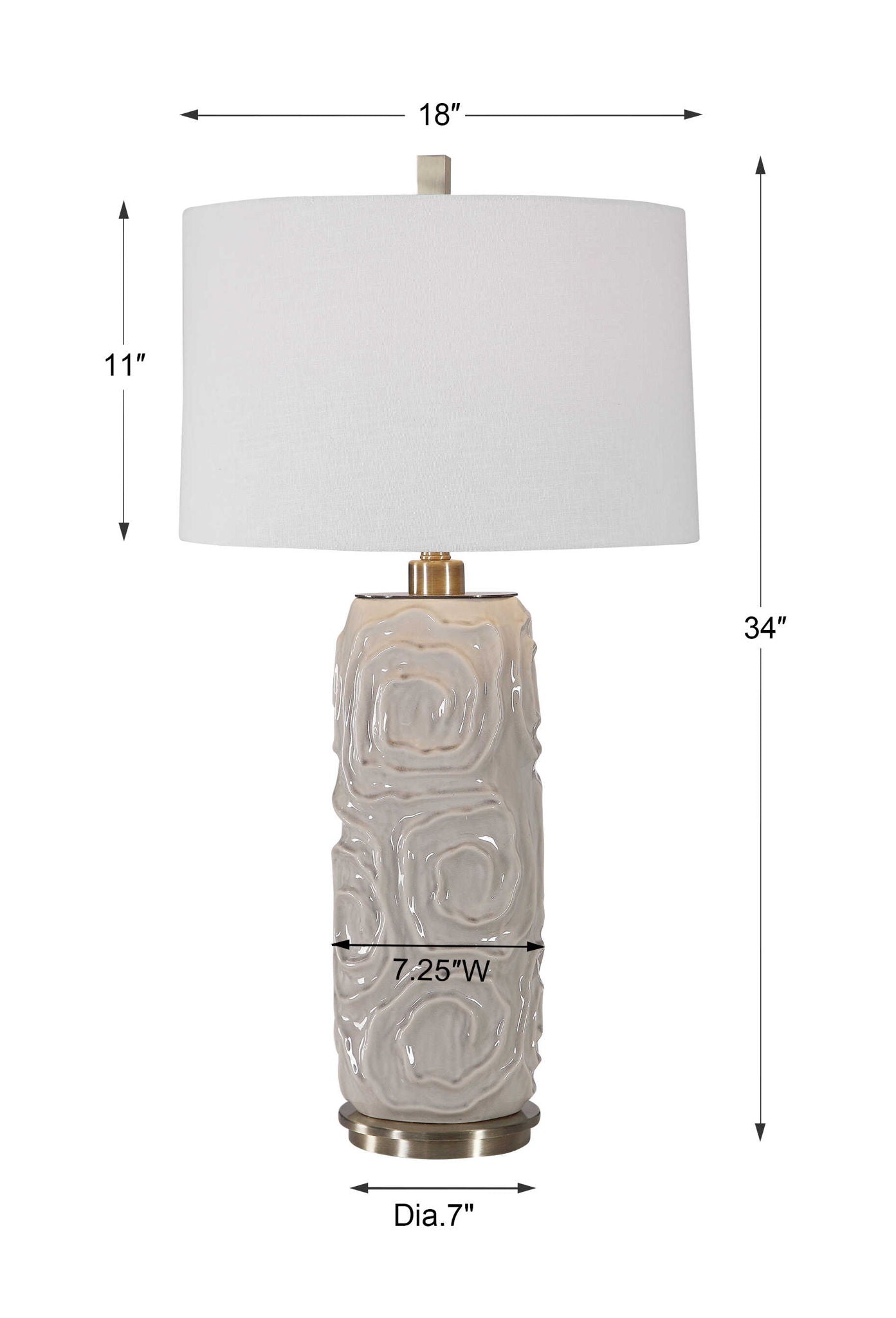 Zade - Table Lamp - Warm Gray