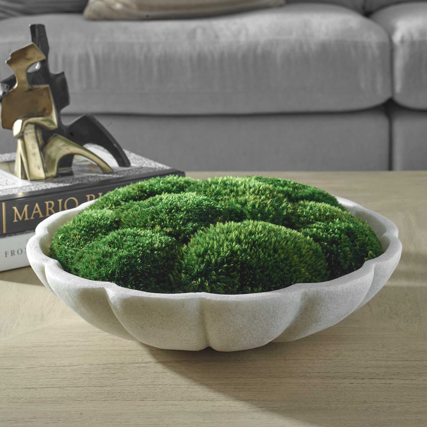 Awaken Moss - Centerpiece - Green / White