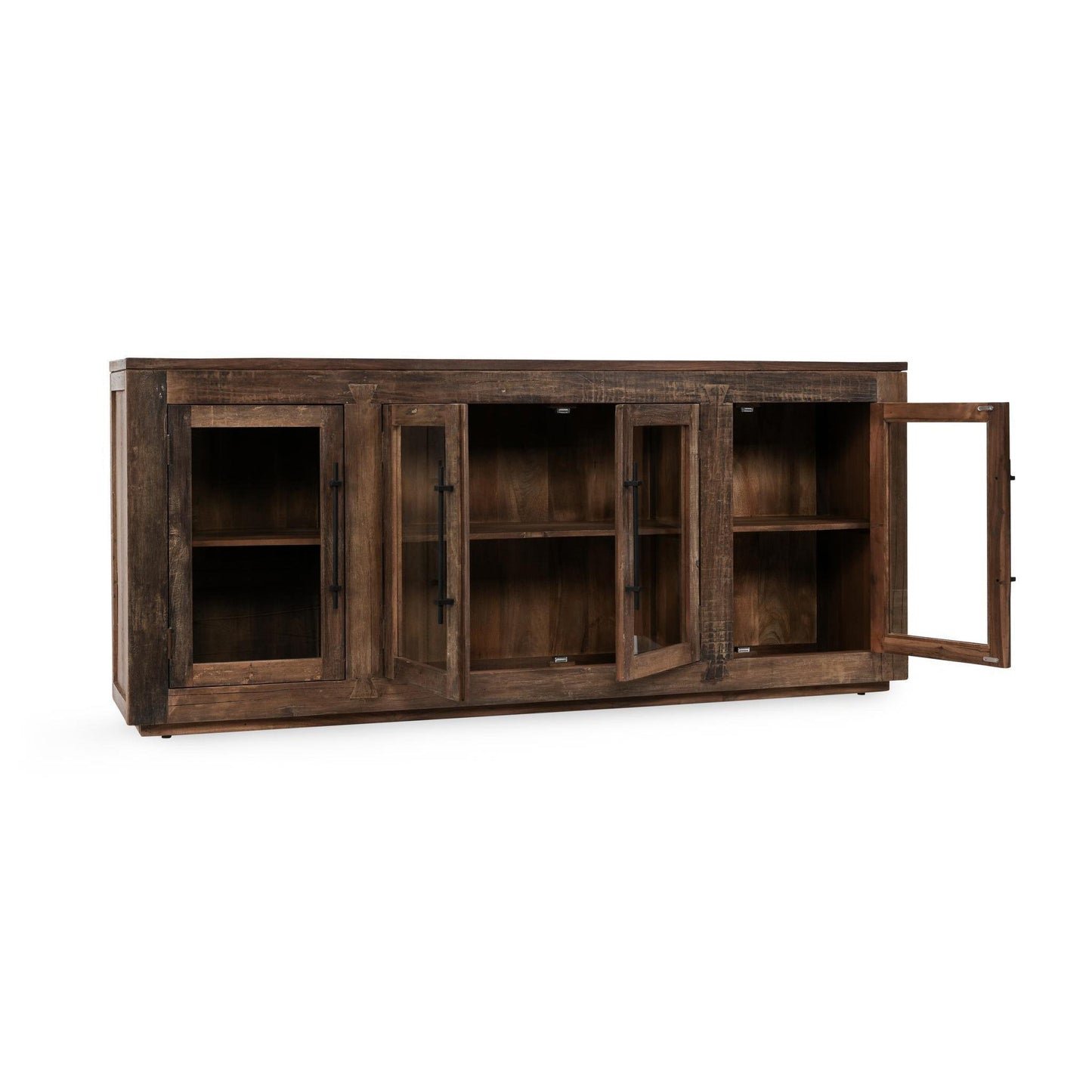 Jett - Wood 4 Door Cabinet - Natural