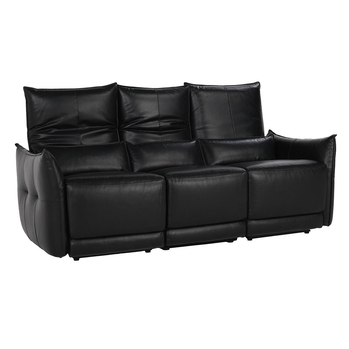Amsterdam - Leather Power Recliner Sofa - Black