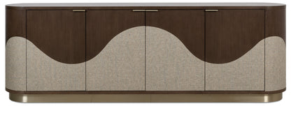 Commerce And Market - Roll With It Four-Door Credenza - Dark Brown / Gray
