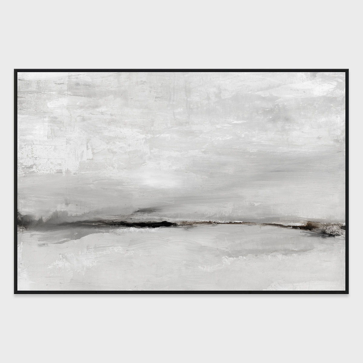 Hush - 60" x 40" Painting Art by Buddy Whitlock - Pearl Silver